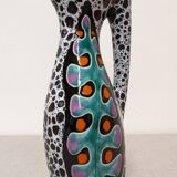 Ceramic vase by Marino Le Vaucour in Vallauris, France, circa 1960.