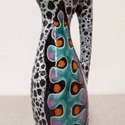 Ceramic vase by Marino Le Vaucour in Vallauris, France, circa 1960.