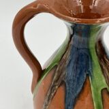 Set of 4 Flemish art nouveau stoneware