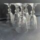 Blown and cut crystal glasses
