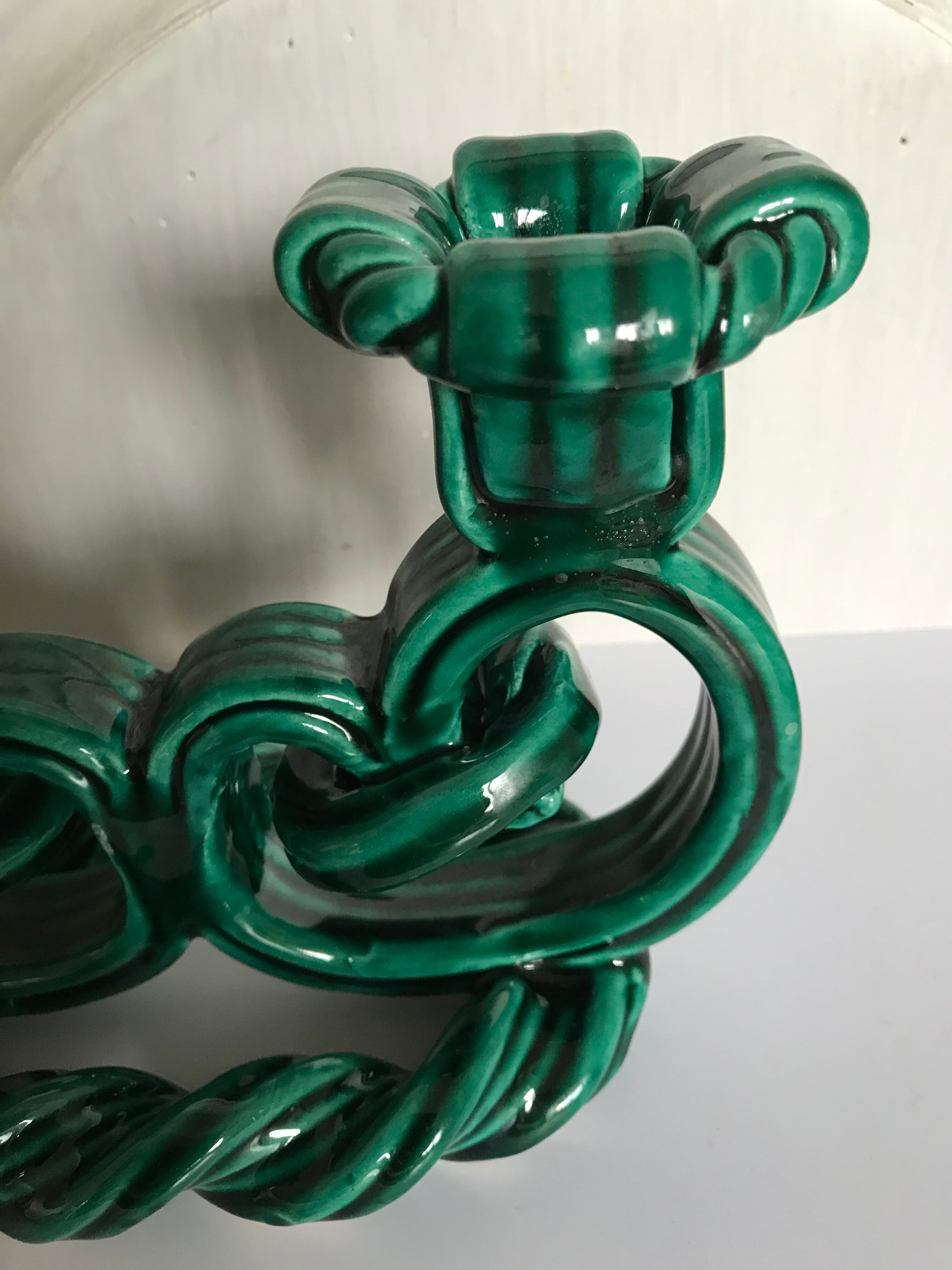 Vallauris ceramic candlestick circa 1940