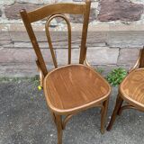 Pair of chairs bistrot bentwood vintage