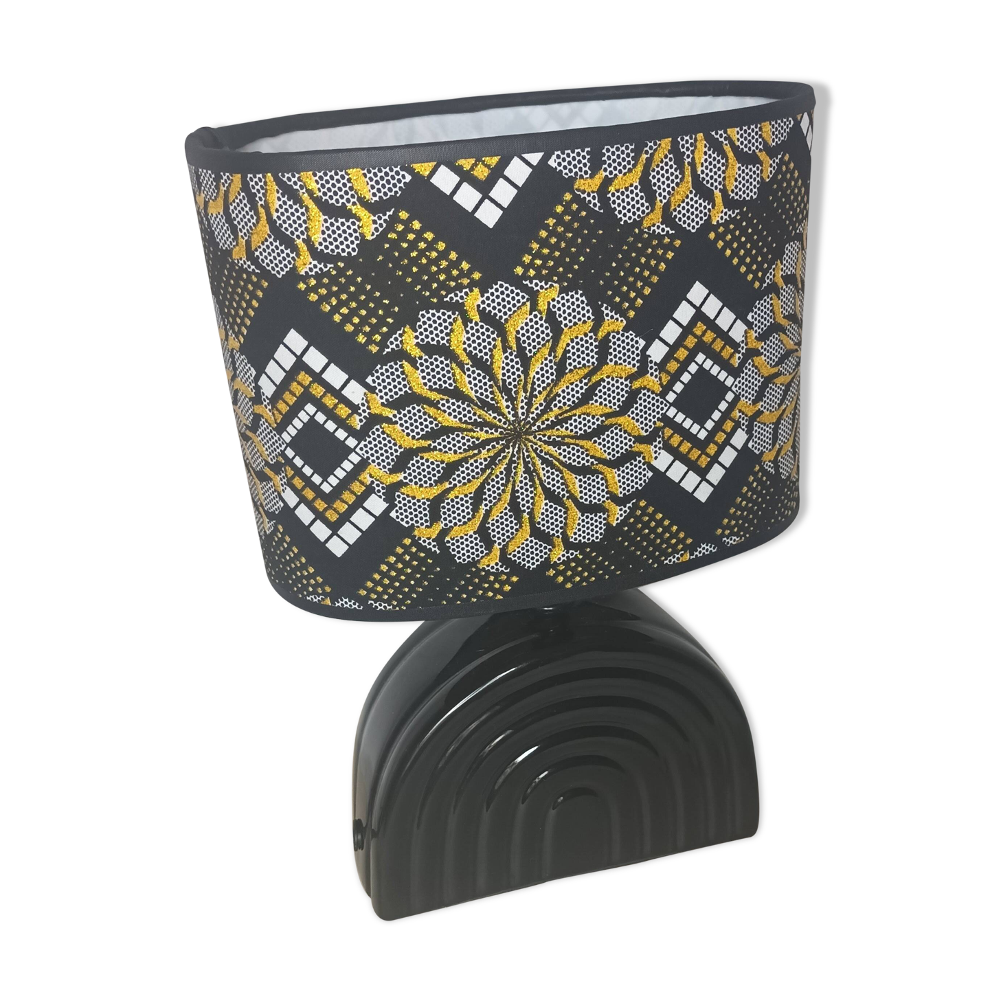 ZUHRA black ceramic table lamp