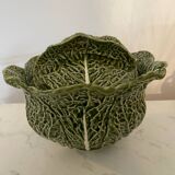 Vintage cabbage barbotine soup tureen