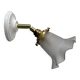 Vintage frosted glass tulip wall light
