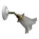 Vintage frosted glass tulip wall light