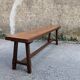 Banc rustique en chêne, France, 1970