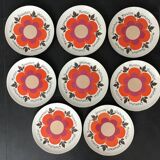 8 Gien cheese plates