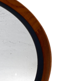 Mid-Century Teak Swedish Mirror by Uno & Östen Kristiansson for Luxus 50cm