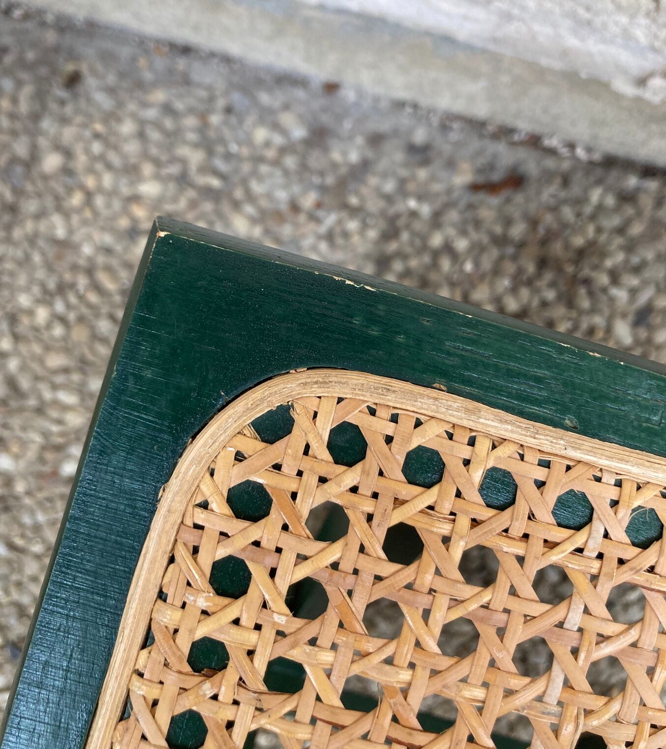 Folding stool in vintage canning