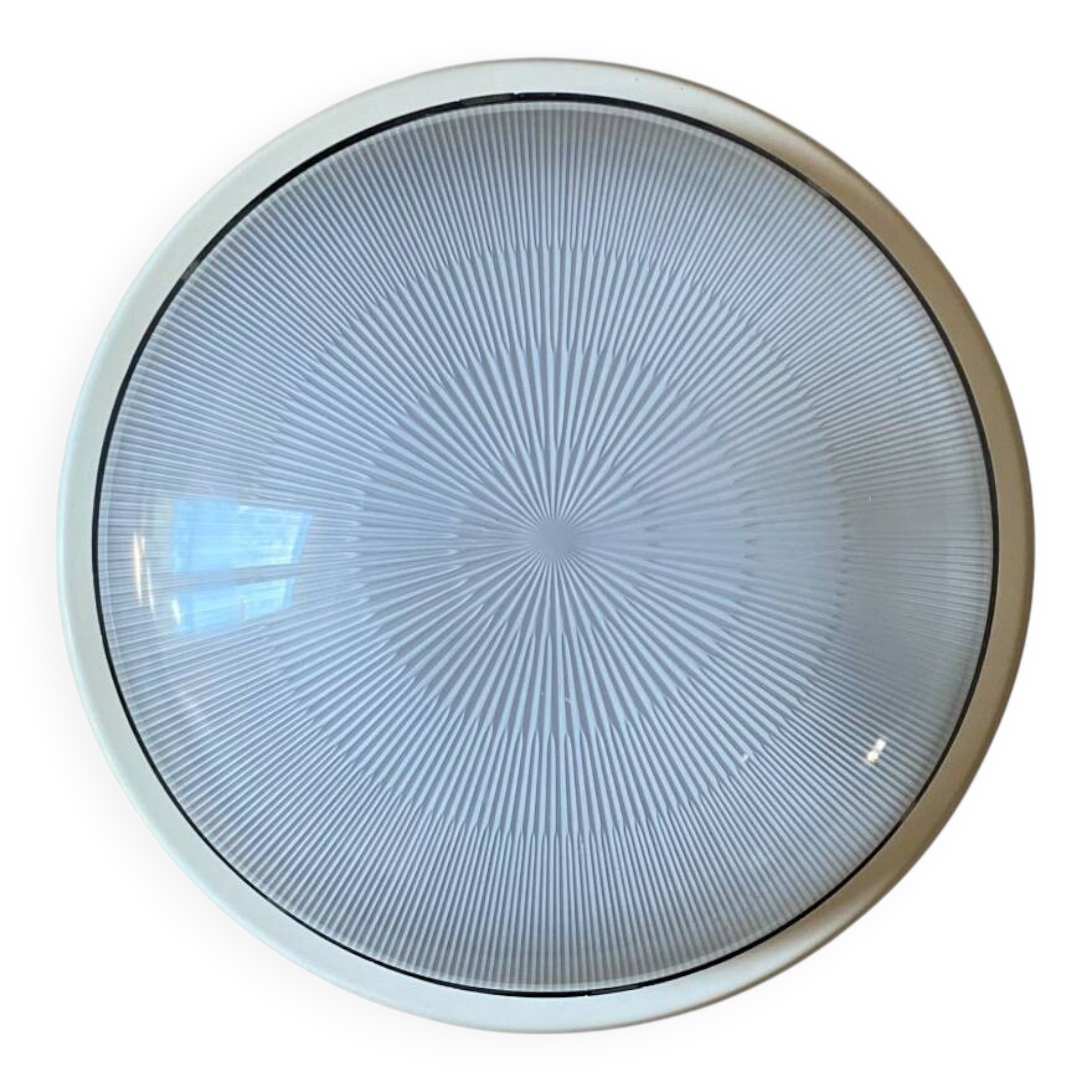 Small square wall lamp ceiling light transparent glass vintage fixture