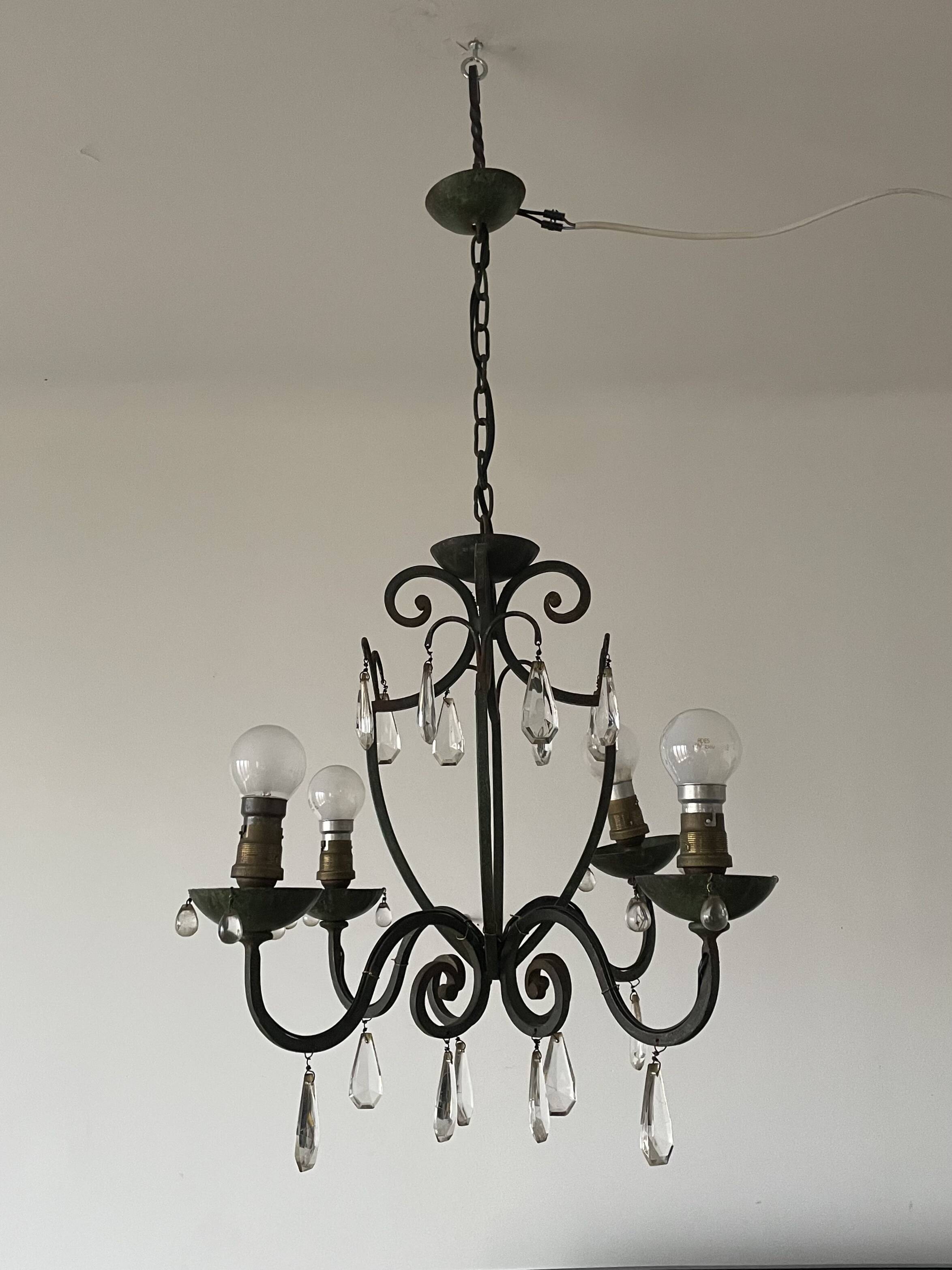 1930s butterfly chandelier