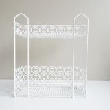 Étagère en métal blanc