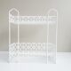 White metal shelf
