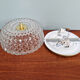 Large honeycomb glass ceiling light and brass, Glasshütte Limburg, 1970