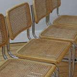 Set of 4 cesca chairs Marcel Breuer, 1970s