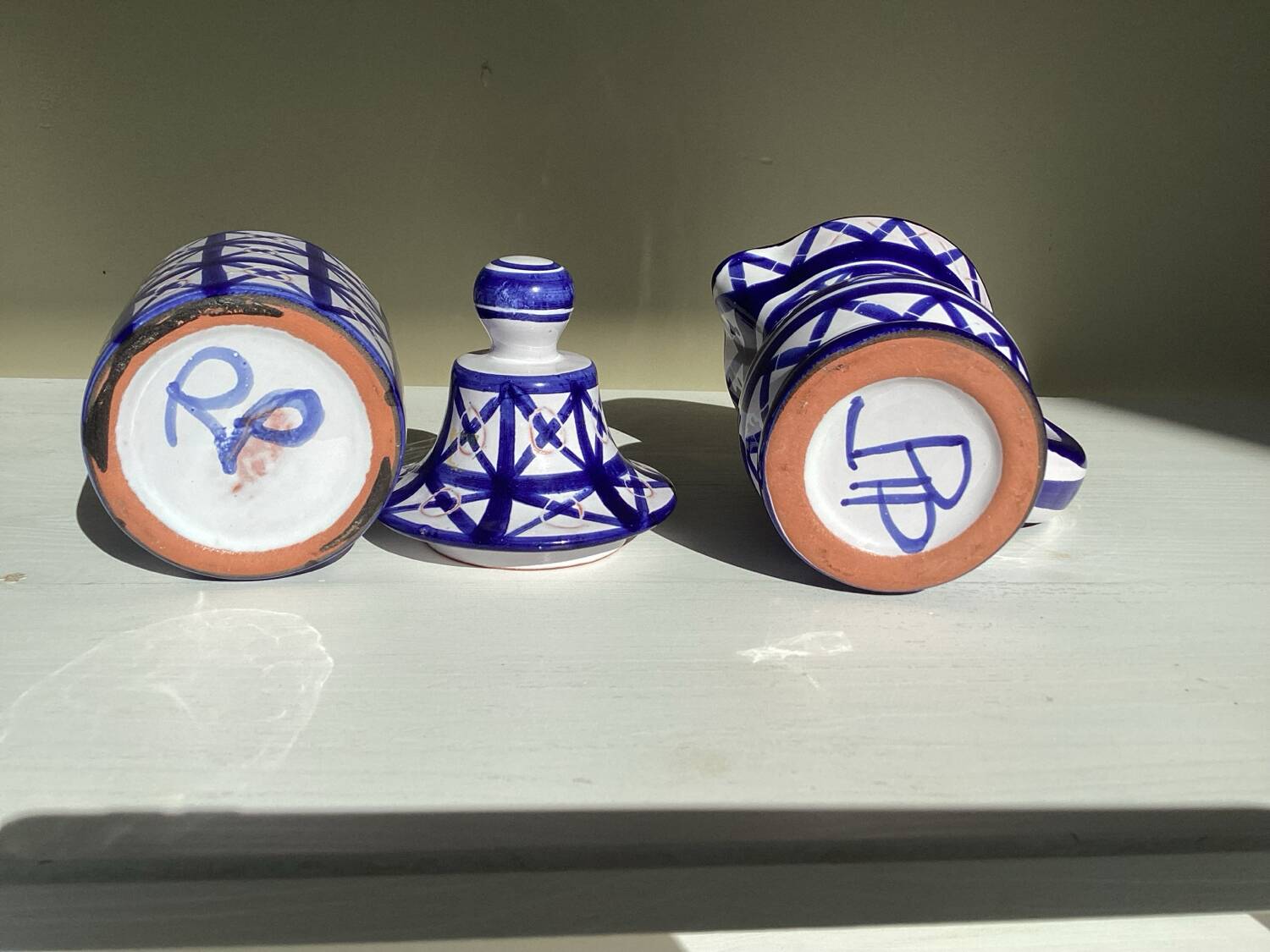 Ceramic coffee service by robert picault - vallauris, 1950s