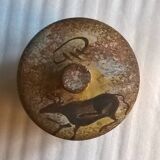 Vintage pot with parietal decoration (DLG André Quiron or Bruno) Vallauris.