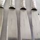 Set of 12 vintage knives, stainless steel blade and silver handle + box