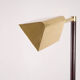 Lampadaire en laiton et bois