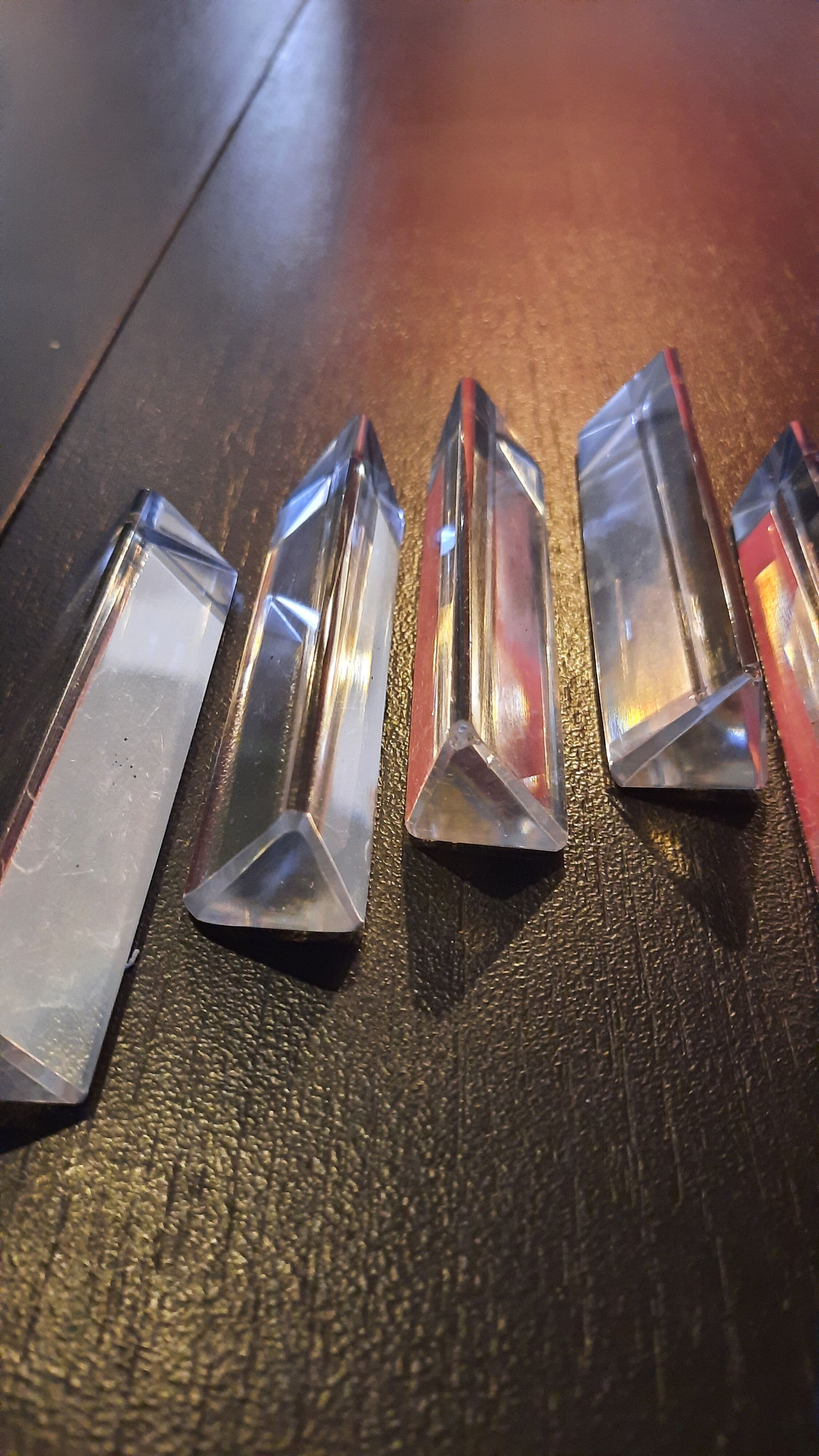 6 glass knife holders