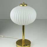 Mid-Century Brass & Glass Table Lamp