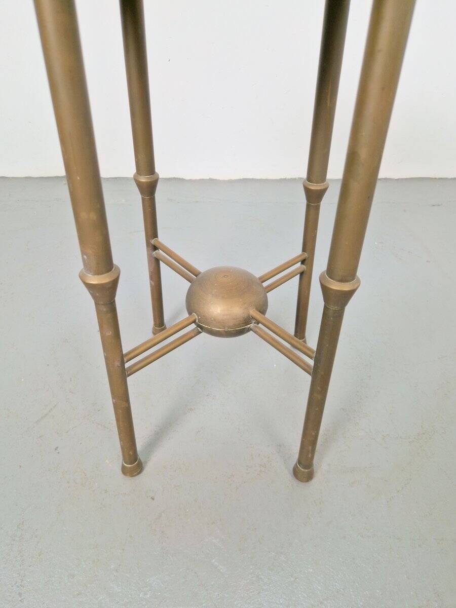 Table d'appoint ronde en cuivre Art Déco par P. Cool, 1933