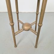 Table d'appoint ronde en cuivre Art Déco par P. Cool, 1933