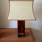 Lampe pagode vintage 1970 plexiglas écaille de tortue