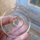 Ancient crystal cognac glass