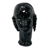 Art Deco ceramic head by Eduard Hermanutz, Villeroy & Boch, mask