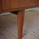 Mid century teak executive desk from H.P. Hansen, 1960s
