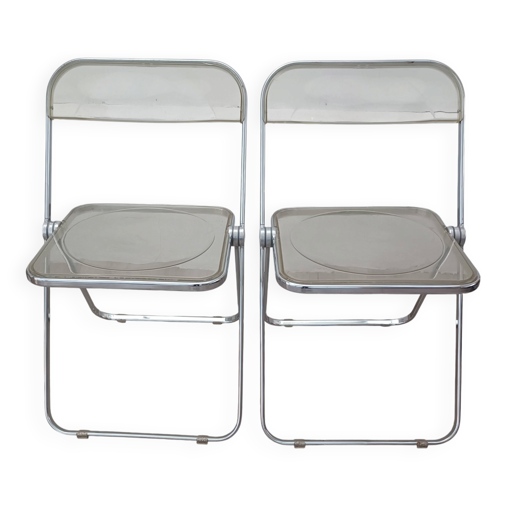 Plia chairs by Giancarlo Piretti for Anonima Castelli 1967 Original edition