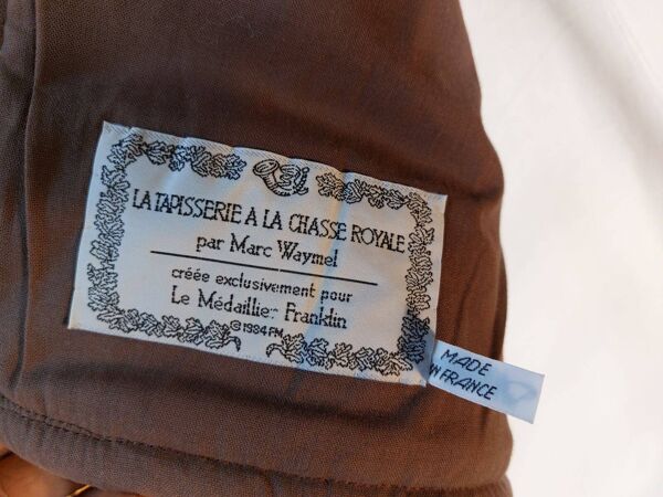 Tapisserie murale La Chasse Royale par Marc Waymel avec son support