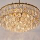 Bakalowits Chandelier, Brass and Crystal Glass, Austria, 1960s