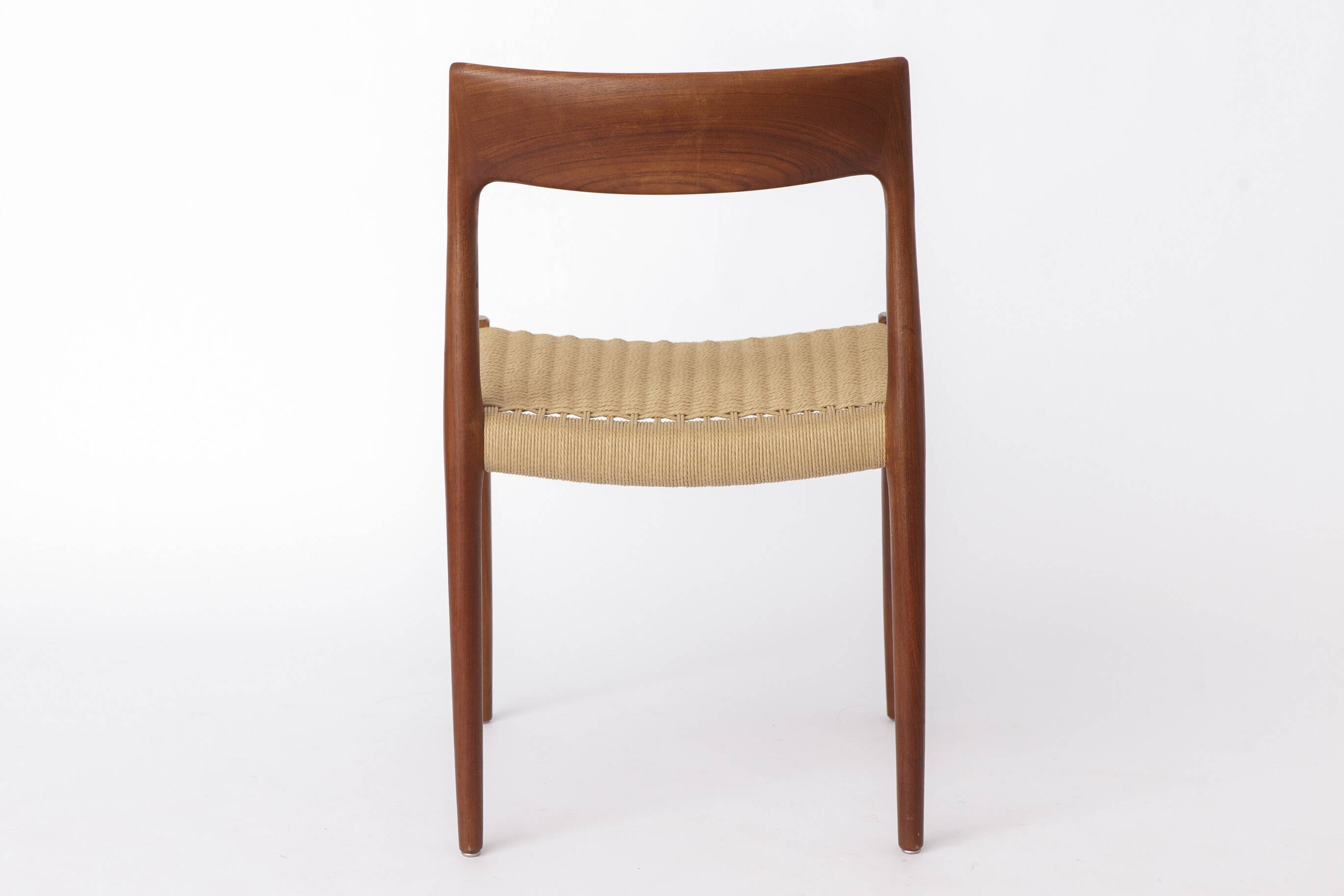 Niels Otto Møller Model 77 Chair – 1960s Teak & Danish Cord