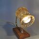 Vintage Bedside Table Lamp: Mid-Century Glass Light, Yugoslavia 1970s