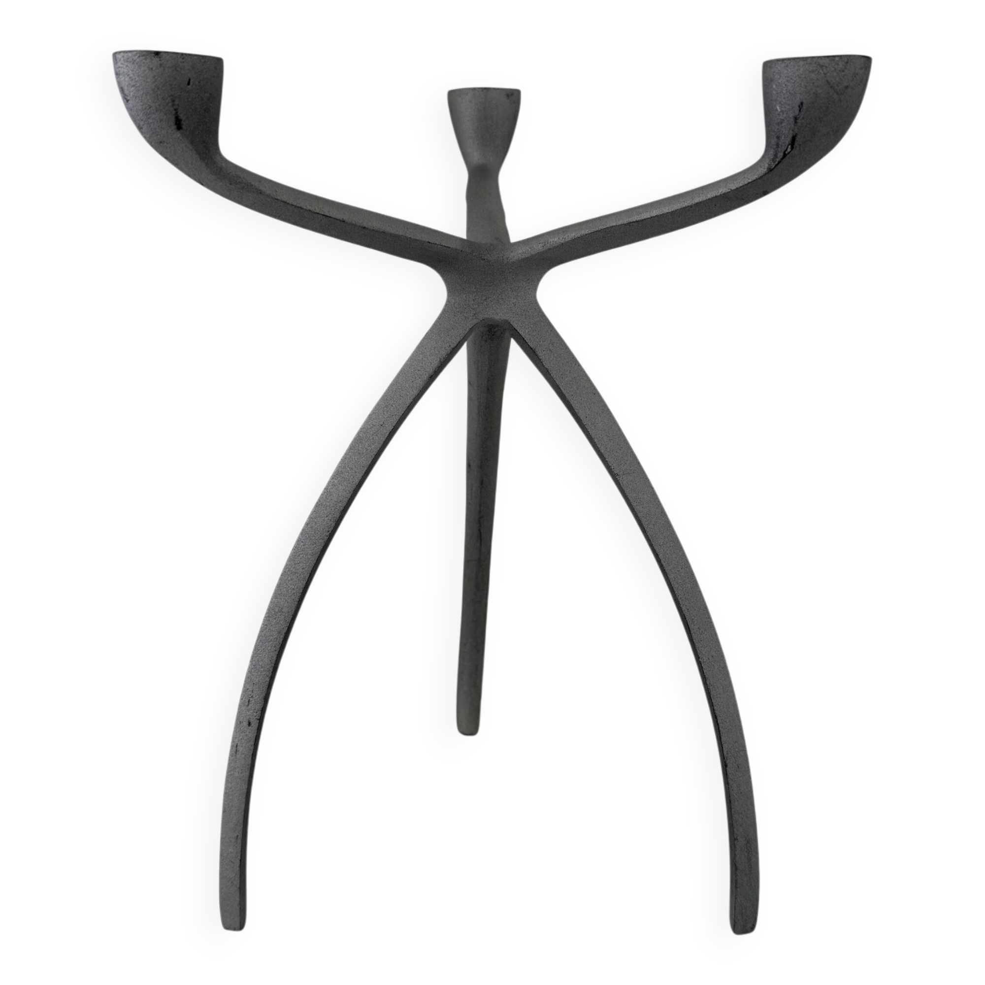 Bougeoir, chandelier tripode "Spider" space age starck eames 80s design