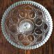 Coupe sur Pied Verre ciselé transparent