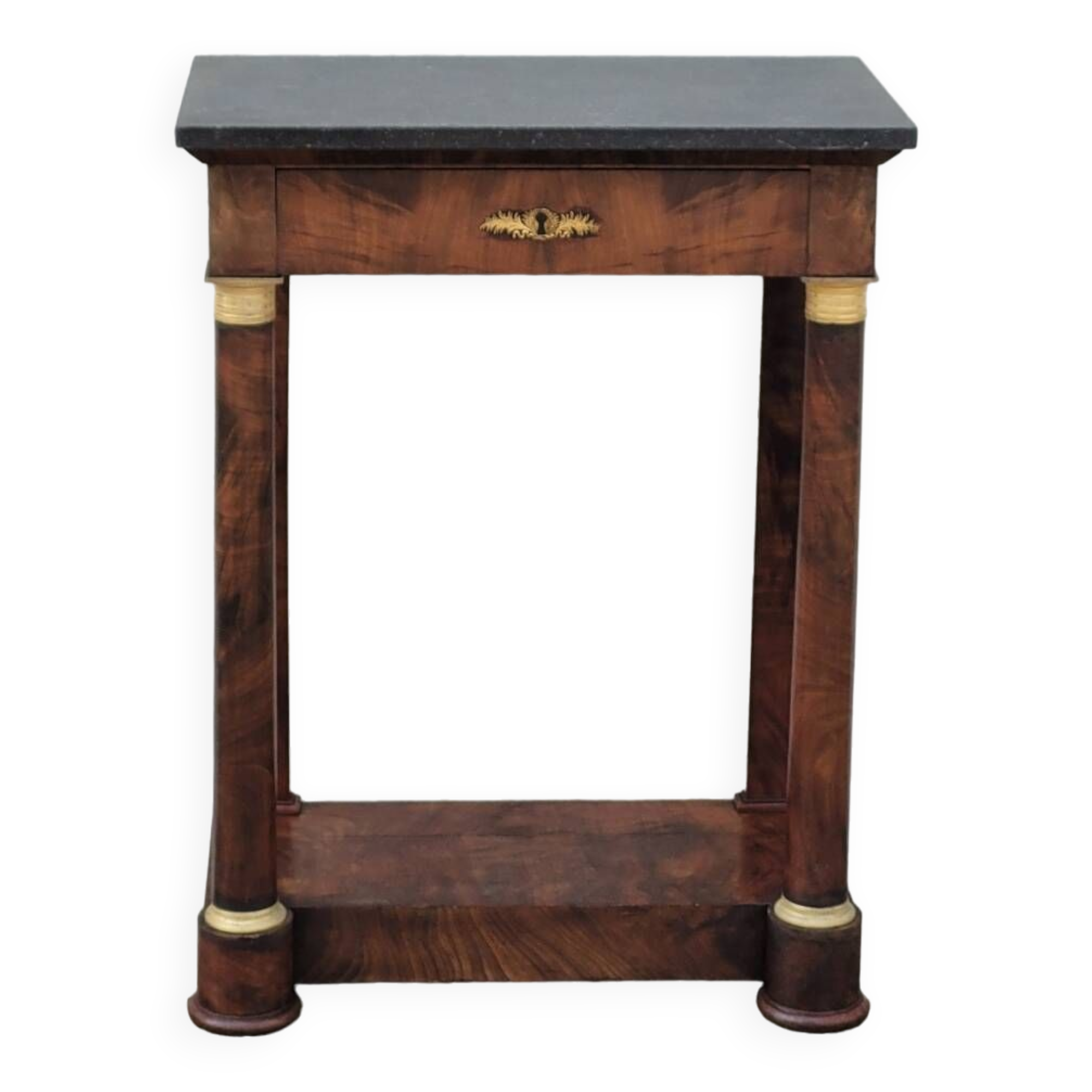 Console Empire en acajou et bronze, XIXème