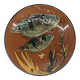 Lluís Puigdemont artisanal dish in enameled ceramic with fish decor