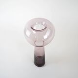 Glass vase, Italian design, 1970s, made in Italy