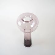 Glass vase, Italian design, 1970s, made in Italy