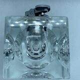 Cubic table lighter in cristral