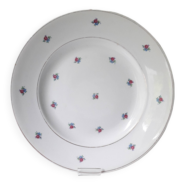 Assiette creuse en porcelaine Luneville