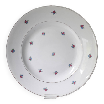 Assiette creuse en porcelaine Luneville