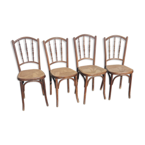 Série de 4 chaises bistrot