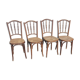 Set of 4 bistro chairs by J & J Khon, Austria, late 19th century