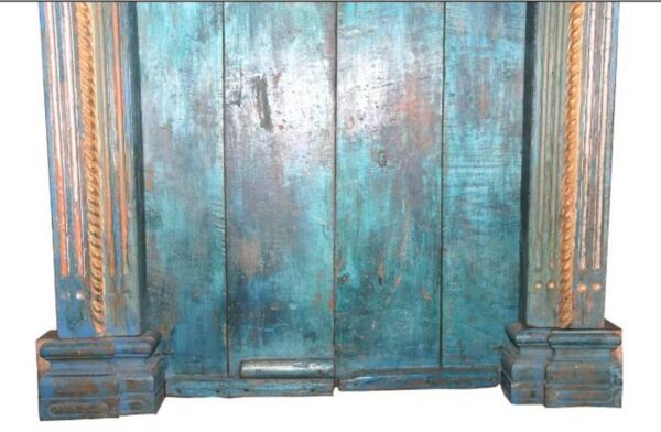 Porte indienne ancienne en teck