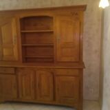 Rustic 2-body oak sideboard